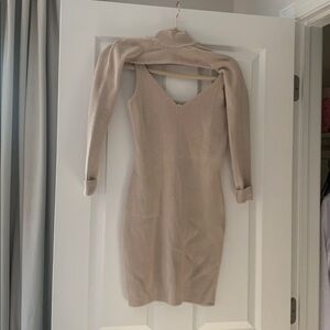 Abercrombie & Fitch Tan Ribbed Knit Top